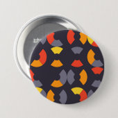 Farbenfrohe, coole, trendige, moderne, urbane Rund Button (Vorne & Hinten)