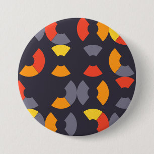 Farbenfrohe, coole, trendige, moderne, urbane Rund Button