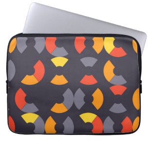 Farbenfrohe, coole, trendige, moderne, urbane Rund Laptopschutzhülle