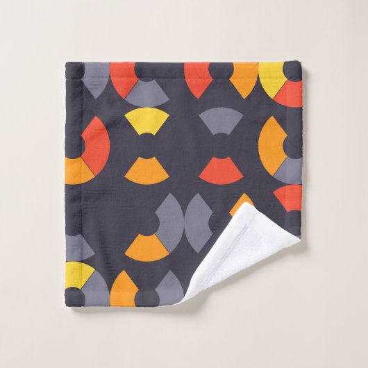 Farbenfrohe, coole, trendige, moderne, urbane Rund Waschlappen (Waschlappen)