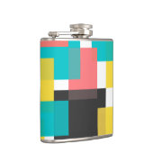 Farbenfrohe, coole, trendige, urbane geometrische  flachmann (Rechts)