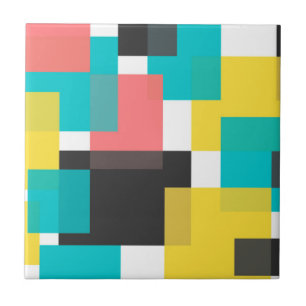 Farbenfrohe, coole, trendige, urbane geometrische fliese