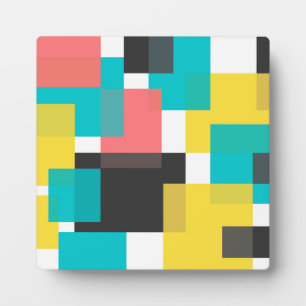 Farbenfrohe, coole, trendige, urbane geometrische  fotoplatte