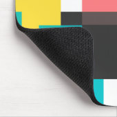 Farbenfrohe, coole, trendige, urbane geometrische mousepad (Ecke)
