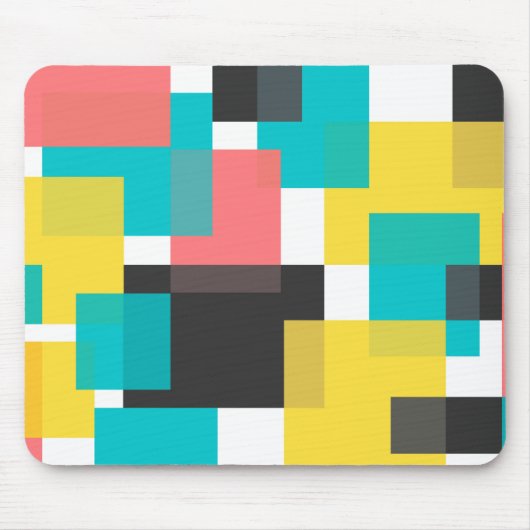 Farbenfrohe, coole, trendige, urbane geometrische mousepad (Vorne)