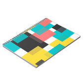 Farbenfrohe, coole, trendige, urbane geometrische  notizblock (Linke Seite)