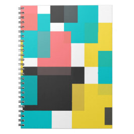Farbenfrohe, coole, trendige, urbane geometrische  notizblock