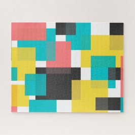 Farbenfrohe, coole, trendige, urbane geometrische  puzzle