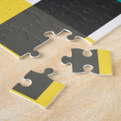 Farbenfrohe, coole, trendige, urbane geometrische puzzle (Seite)