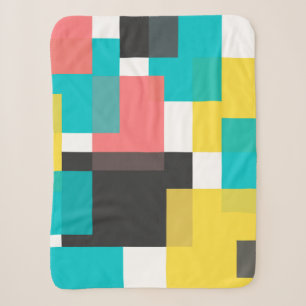 Farbenfrohe, coole, trendige, urbane geometrische sherpadecke
