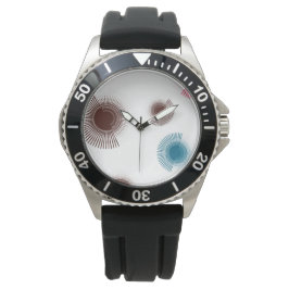 Farbenfrohe, coole, urbane Pinselstriche im Trend Armbanduhr