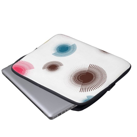 Farbenfrohe, coole, urbane Pinselstriche im Trend Laptopschutzhülle (Vorne Knopf)