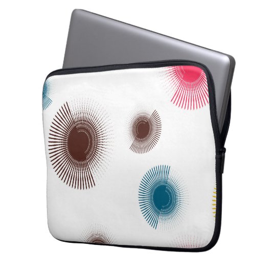 Farbenfrohe, coole, urbane Pinselstriche im Trend Laptopschutzhülle (Vorderseite Links)