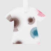 Farbenfrohe, coole, urbane Pinselstriche im Trend Ornament (Rückseite)