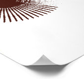 Farbenfrohe, coole, urbane Pinselstriche im Trend Poster (Ecke)