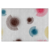 Farbenfrohe, coole, urbane Pinselstriche im Trend Schneidebrett (Vorderseite)