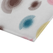 Farbenfrohe, coole, urbane Pinselstriche im Trend Schneidebrett (Ecke)