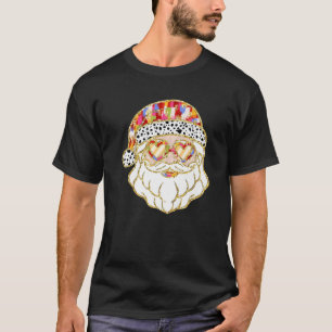 Farbenfrohe Coquette Bow Niedlicher Weihnachtsmann T-Shirt