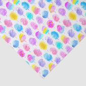 Farbenfrohe Cotton Candy Watercolor Muster Seidenpapier (Ausschnitt)