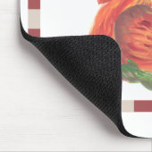 Farbenfrohe Country Crowing Rooster Art Mousepad (Ecke)