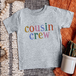 Farbenfrohe Cousin Crew passt zur Familie Baby T-shirt