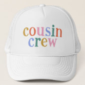 Farbenfrohe Cousin Crew passt zur Familie Truckerkappe (Vorderseite)