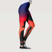 Farbenfrohe Cowboy Rainbow Fashion/Yoga-Leggings Leggings (Rechts)