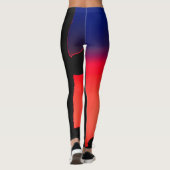 Farbenfrohe Cowboy Rainbow Fashion/Yoga-Leggings Leggings (Rückseite)