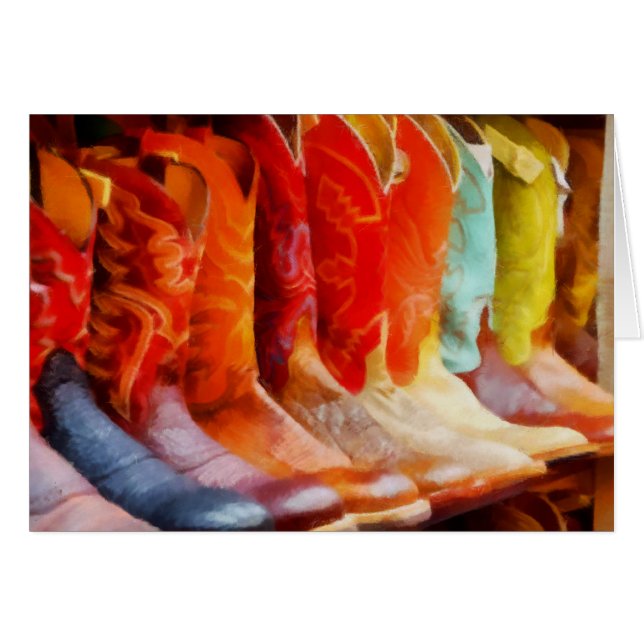Farbenfrohe Cowboystiefel (Vorderseite (Horizontal))