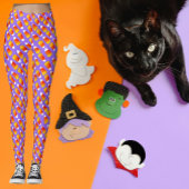 Farbenfrohe Crazy Candy Mais Halloween Leggings