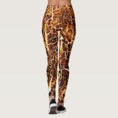 Farbenfrohe Crazy Einzigartige Textur Leggings (Rückseite)