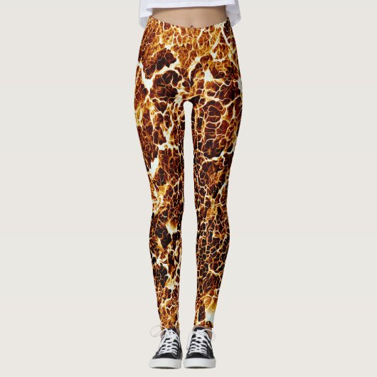 Farbenfrohe Crazy Einzigartige Textur Leggings (Vorderseite)