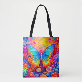 Farbenfrohe Creative Butterfly Kunst-Illustration Tasche