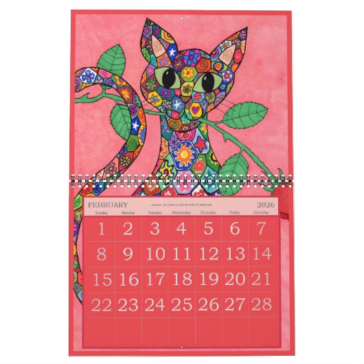 Farbenfrohe Critters Niedlich Fantasy Animals 2022 Kalender (Feb 2026)