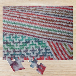 Farbenfrohe Crochet-Muster Puzzle