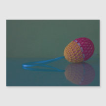 Farbenfrohe Crochet Ostereier Holiday Magnetkarte