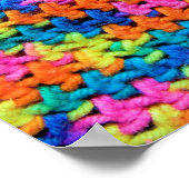 Farbenfrohe Crochet Yarn Poster (Ecke)