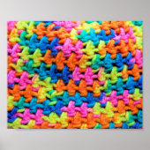 Farbenfrohe Crochet Yarn Poster (Vorne)