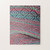 Farbenfrohe Crocheted Patterns Puzzle (Vertikal)