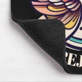 Farbenfrohe Cross Agnel Wings Freude Mousepad (Ecke)