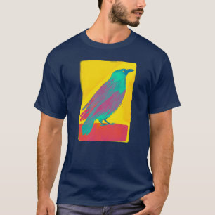 Farbenfrohe Crow T-Shirt