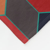 Farbenfrohe Cubes Muster Modernes Muster Fleecedecke (Ecke)