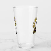 Farbenfrohe Cumberland Slide Turtle Monogram Glas (Links)