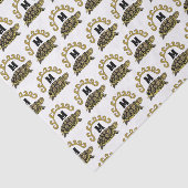Farbenfrohe Cumberland Slide Turtle Monogram Seidenpapier (Ausschnitt)