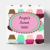 Farbenfrohe Cupcakes - Personalisiert Geschenkschachtel (Oben)