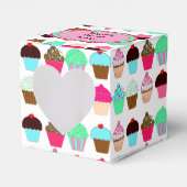 Farbenfrohe Cupcakes - Personalisiert Geschenkschachtel (Vorderseite)