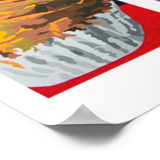 Farbenfrohe Cupcakes Poster (Ecke)