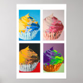 Farbenfrohe Cupcakes Poster (Vorne)