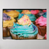 Farbenfrohe Cupcakes Poster (Vorne)