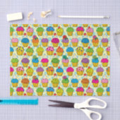 Farbenfrohe Cupcakes Seidenpapier (Handwerk)